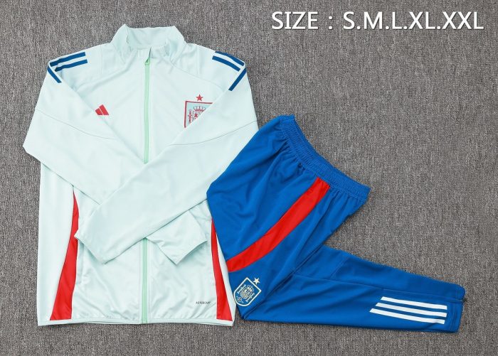 Spain 24/25 Light Green Long Zipper Jacket - 图片 2