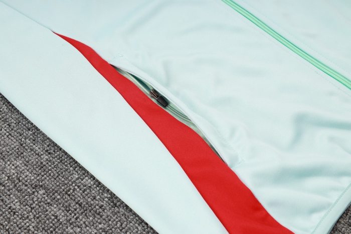 Spain 24/25 Light Green Long Zipper Jacket - 图片 4