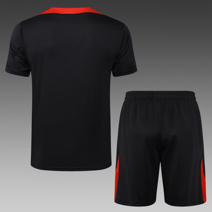 Portugal 24-25 Black Short Sleeve Training Shirt - 图片 2