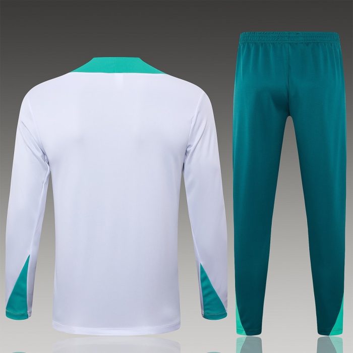 Portugal 24-25 White Half-Zip Jacket - 图片 2