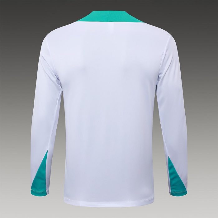 Portugal 24-25 White Half-Zip Jacket - 图片 3
