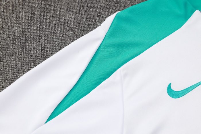 Portugal 24-25 White Half-Zip Jacket - 图片 7