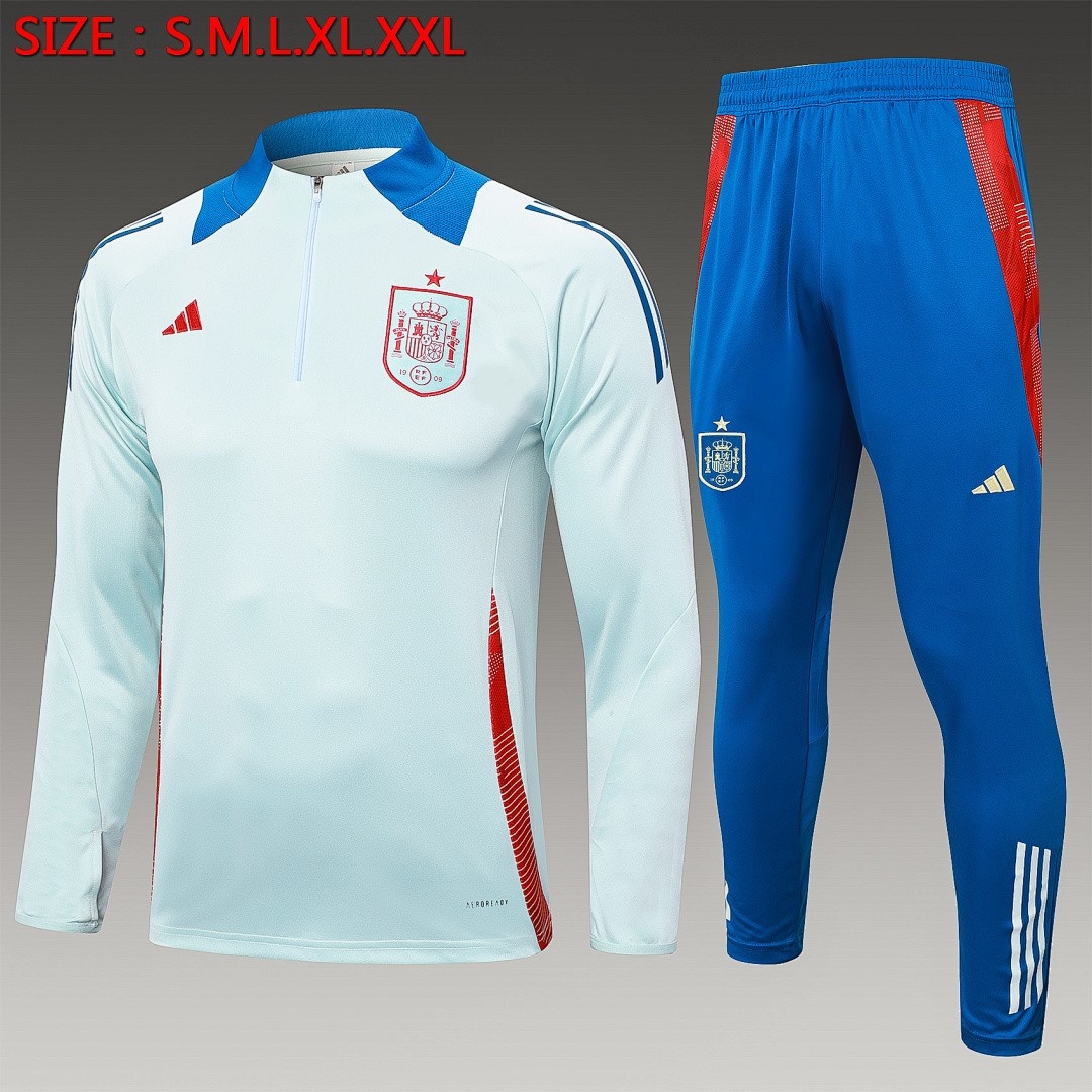 Spain 24-25 Half-Zip Jacket Light Blue