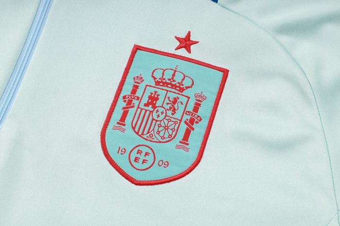 Spain 24-25 Half-Zip Jacket Light Blue - 图片 6