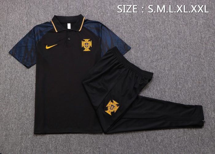 Portugal 22/23 Black Polo - 图片 6