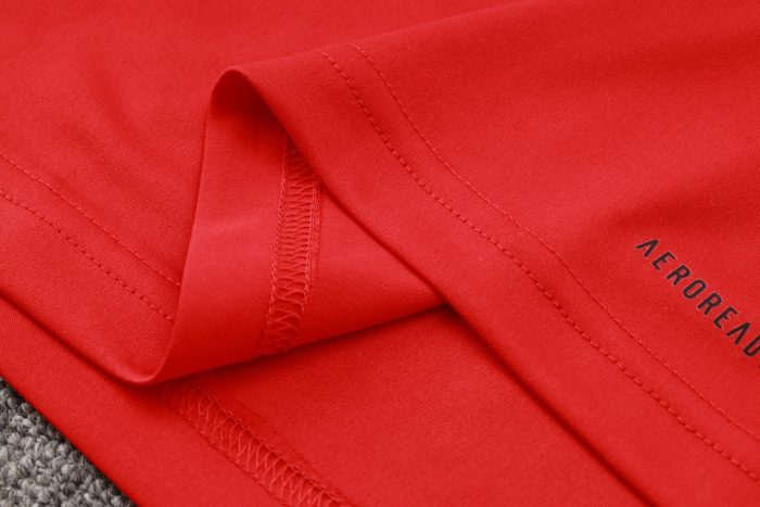 Spain 24-25 Red Short Sleeve Training Set with 5-Inch Shorts - 图片 5