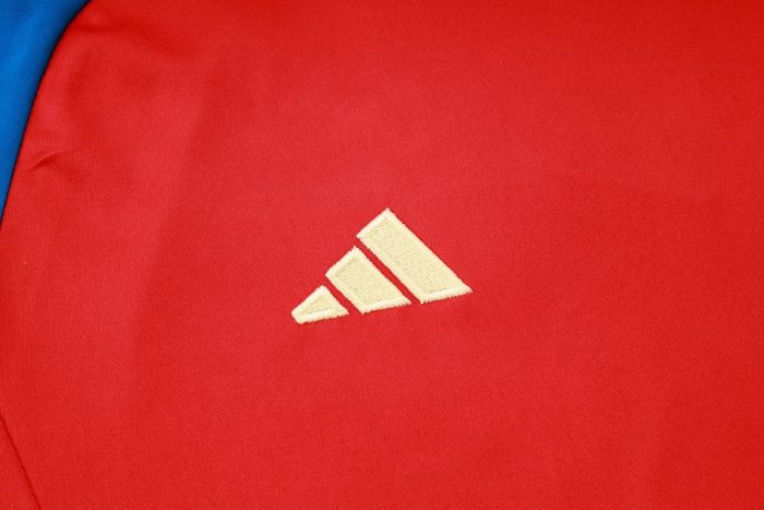 Spain 24-25 Red Short Sleeve Training Set with 5-Inch Shorts - 图片 6