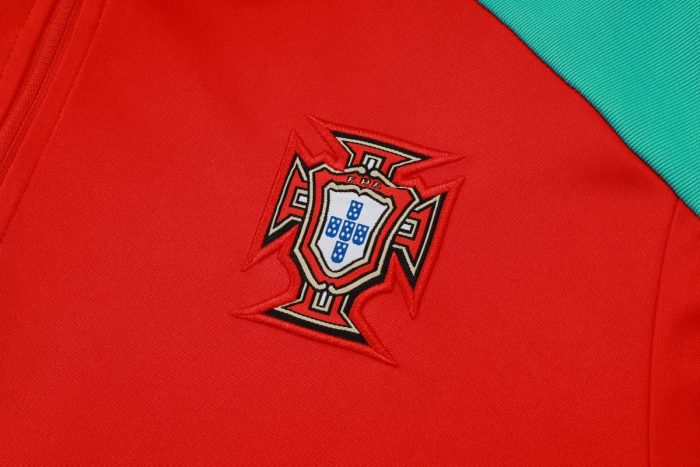 Portugal 24-25 Red Half-Zip Jacket - 图片 8