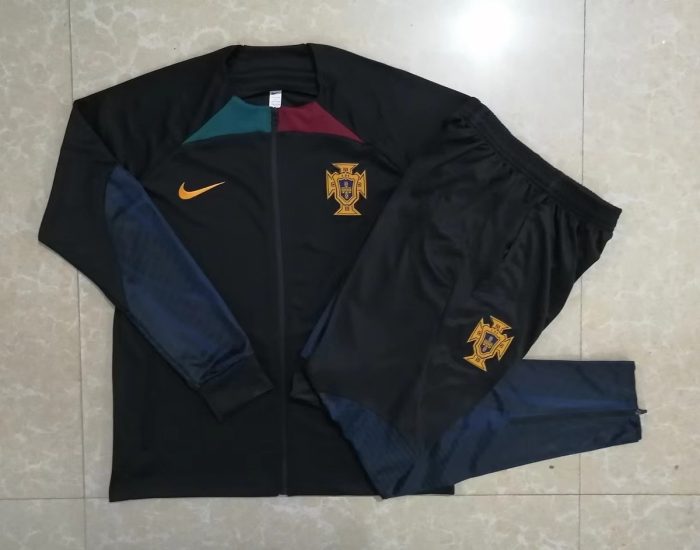 Portugal 22/23 Black Long Zip Jacket - 图片 9
