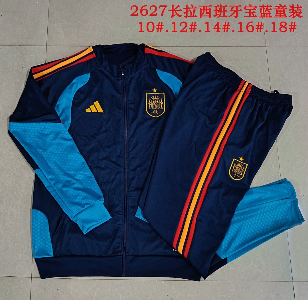 Spain Children's Long Sleeve Training Suit