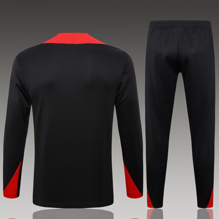 Portugal 24-25 Black Half-Zip Jacket - 图片 2
