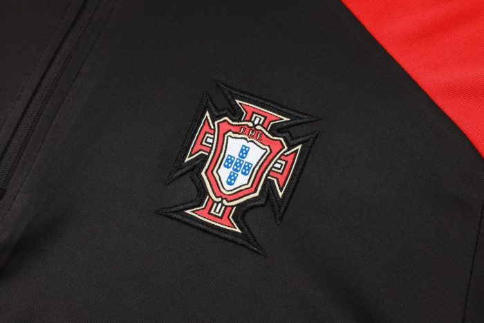 Portugal 24-25 Black Half-Zip Jacket - 图片 8