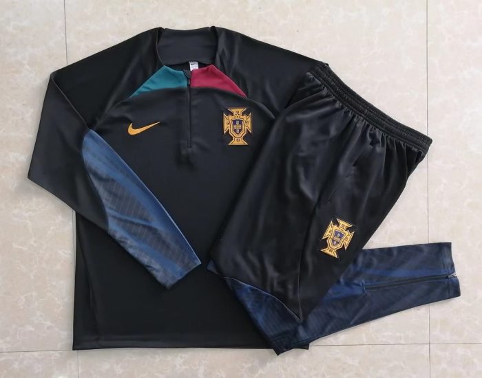 Portugal 22/23 Black Half-Zip Jacket - 图片 9
