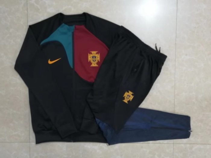 Portugal 22/23 Black Long Zip Jacket - 图片 8