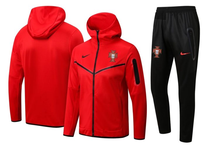 Portugal 22/23 Red Long Zip Jacket - 图片 5
