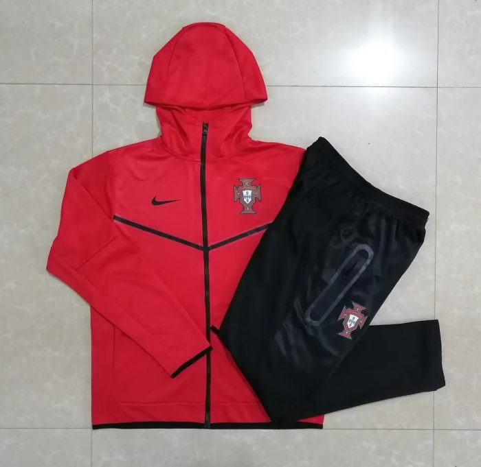 Portugal 22/23 Red Long Zip Jacket - 图片 9