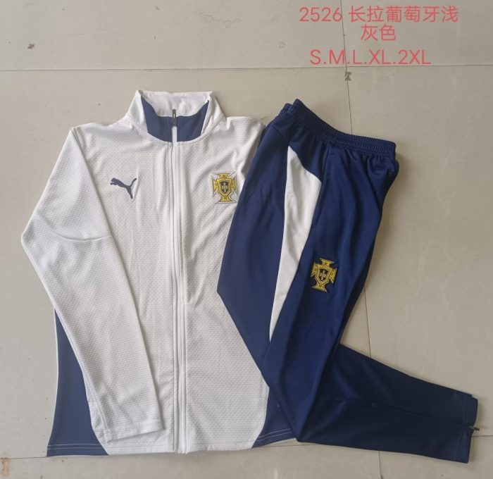 Portugal White Long Zipper Jacket - 图片 9