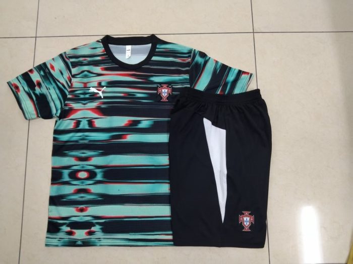 Portugal 25/26 Green Splash Short Sleeve Training Shirt - 图片 9