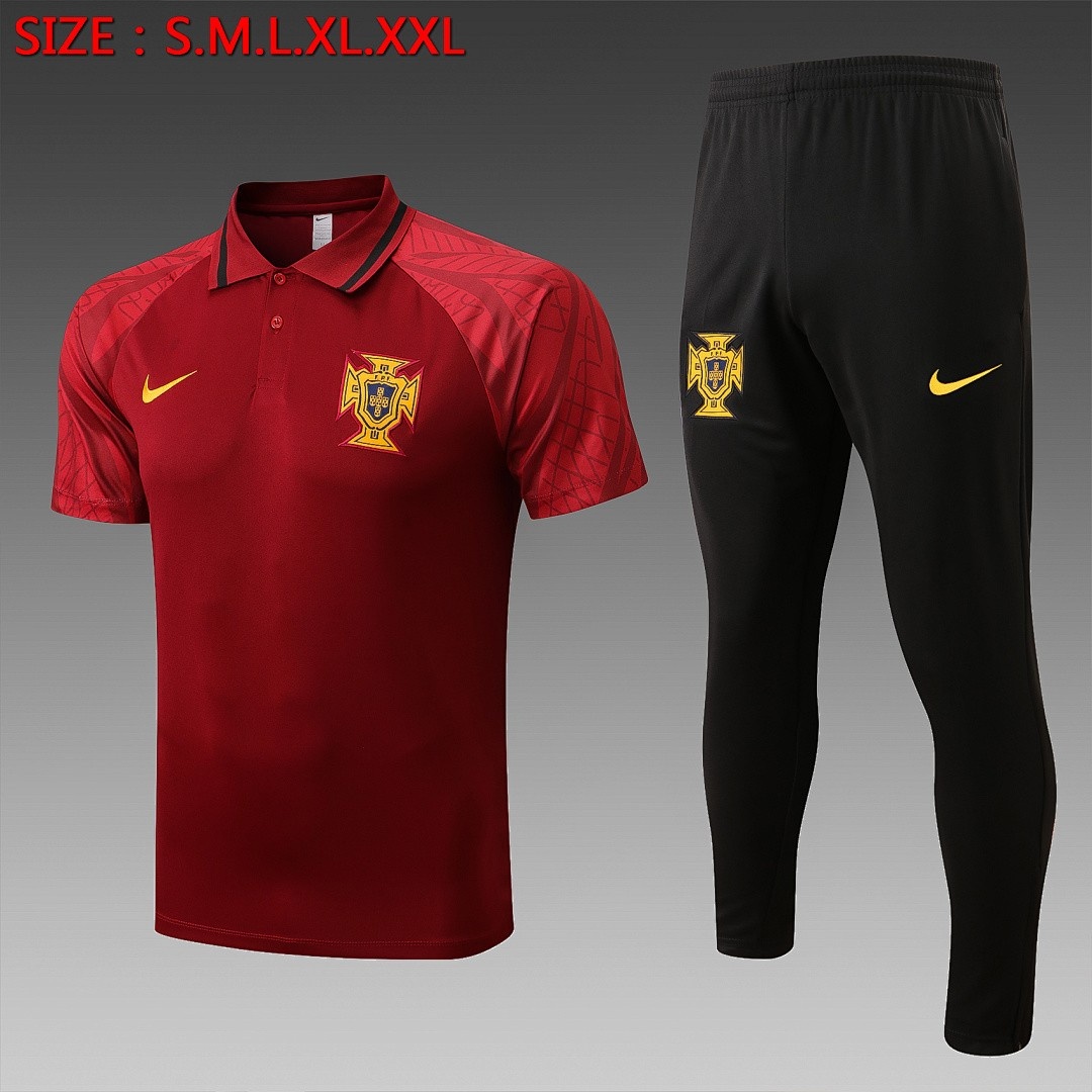 Portugal 22/23 Polo Shirt Wine Red