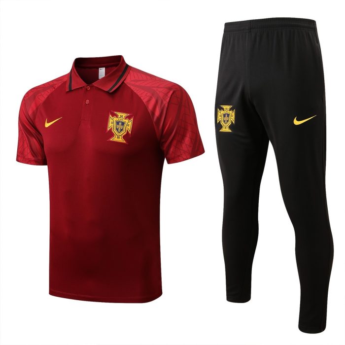 Portugal 22/23 Polo Shirt Wine Red - 图片 8