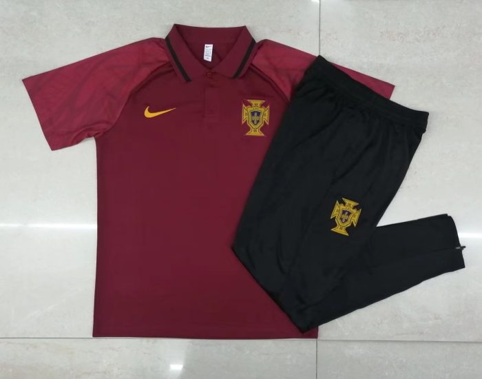 Portugal 22/23 Polo Shirt Wine Red - 图片 9
