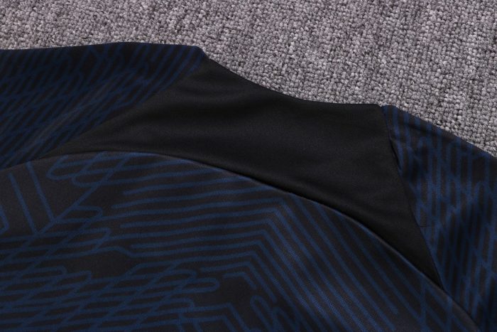 Portugal 22-23 Black Half-Zip Jacket (Ink Spray) - 图片 3