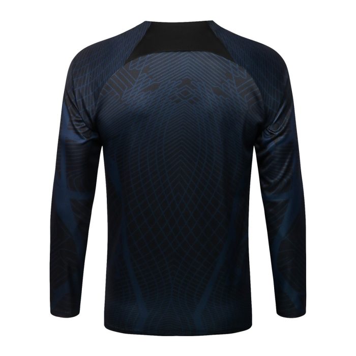 Portugal 22-23 Black Half-Zip Jacket (Ink Spray) - 图片 7