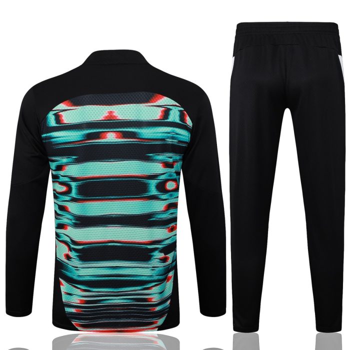 Portugal Black Green Splatter Half-Zip Jacket - 图片 7