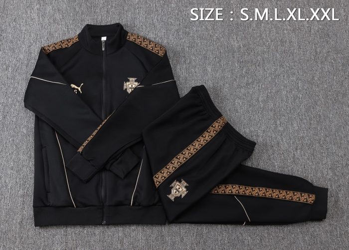 Portugal Black Long Zipper Jacket - 图片 2