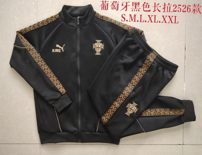 Portugal Black Long Zipper Jacket - 图片 9