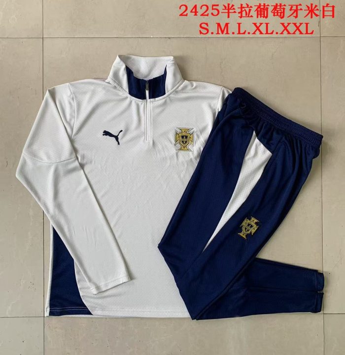 Portugal White Half-Zip Jacket - 图片 9