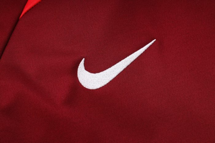 Portugal 22/23 Red Long Zip Jacket with Hood - 图片 6