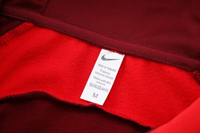 Portugal 22/23 Red Long Zip Jacket with Hood - 图片 7