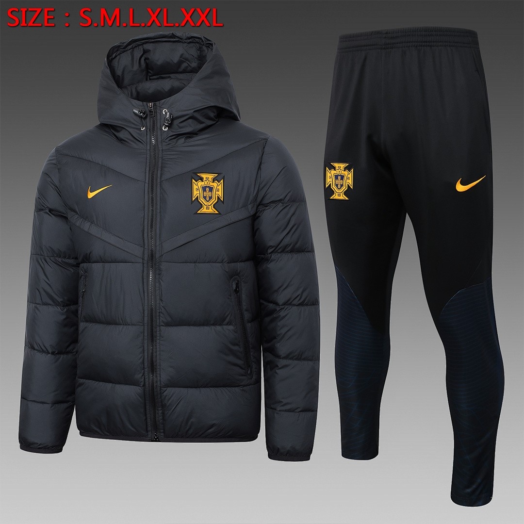 Portugal 23-24 Black Cotton Jacket
