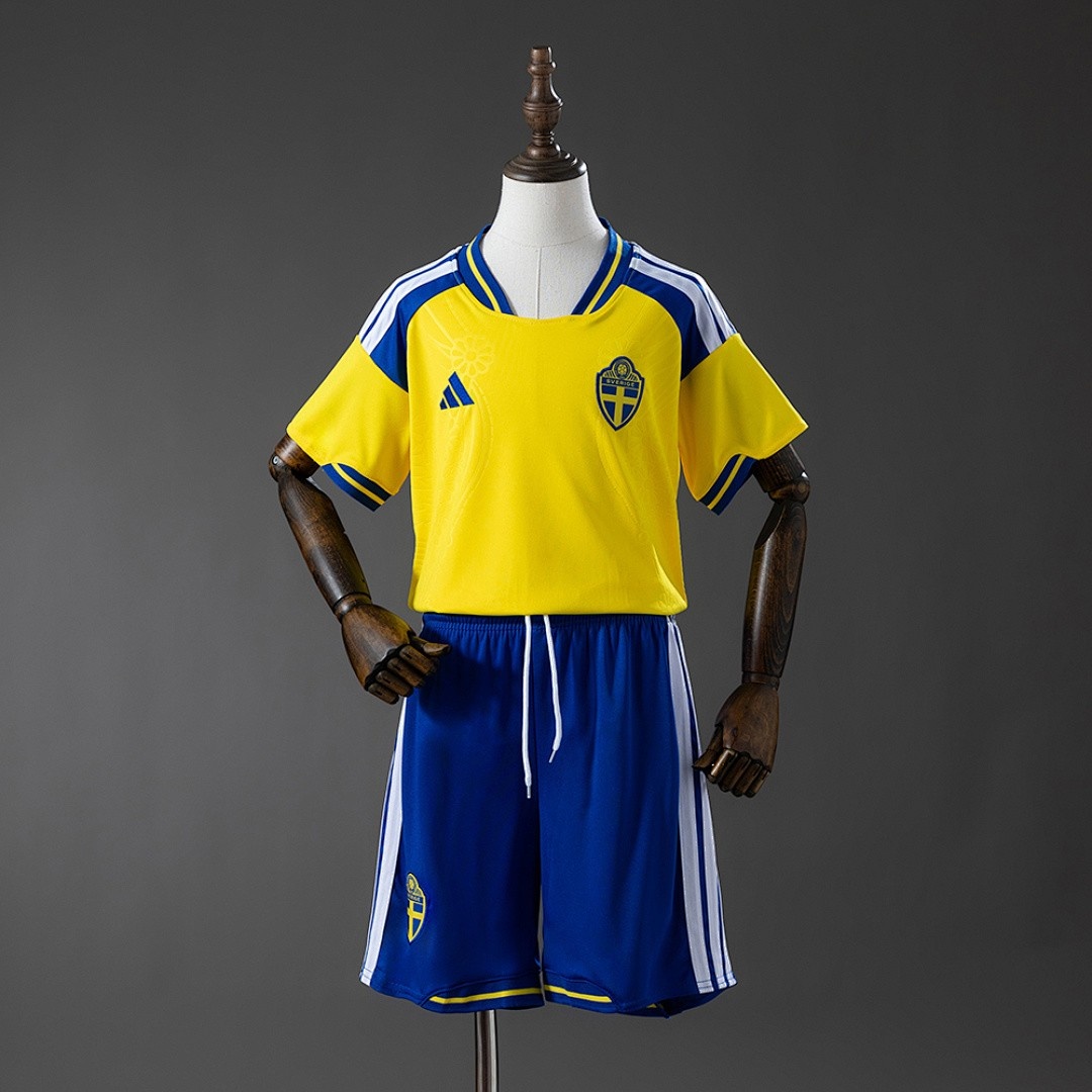 Sweden 2026 Home Kids Jersey