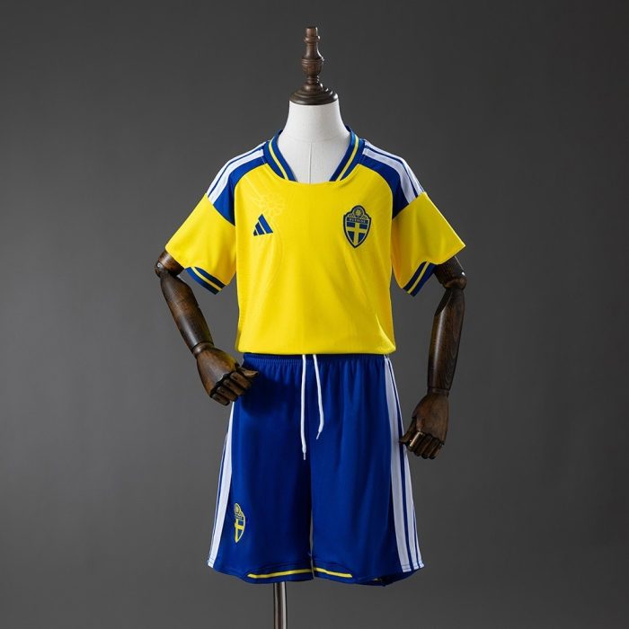 Sweden 2026 Home Kids Jersey - 图片 2