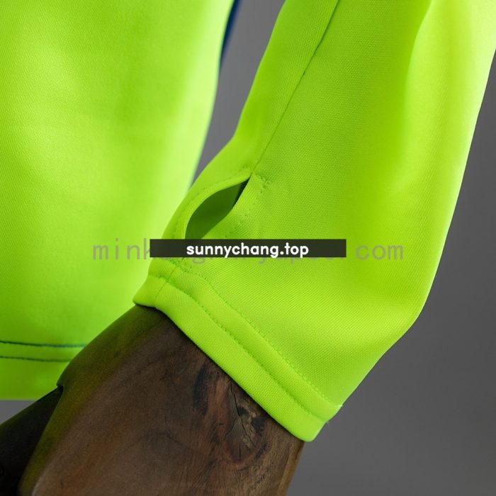 Scotland 2026 Training Top Navy Blue & Fluorescent Green - 图片 5