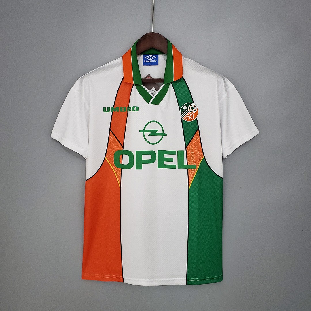 JER-8151_1 Ireland 1994-1996 Away Retro Jersey - 图片 1