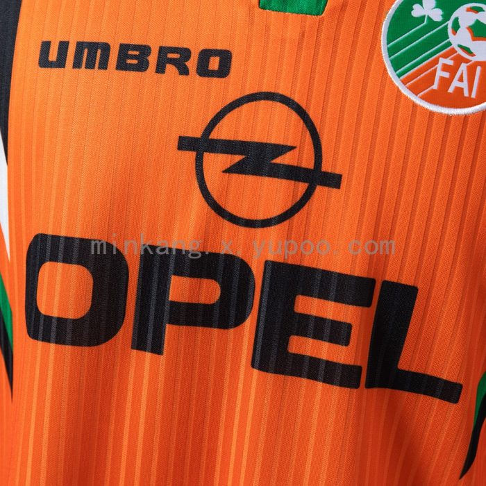 Ireland 1997 Orange Retro Jersey - 图片 5