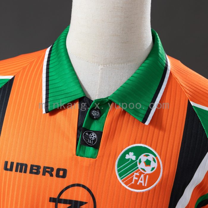 Ireland 1997 Orange Retro Jersey - 图片 6