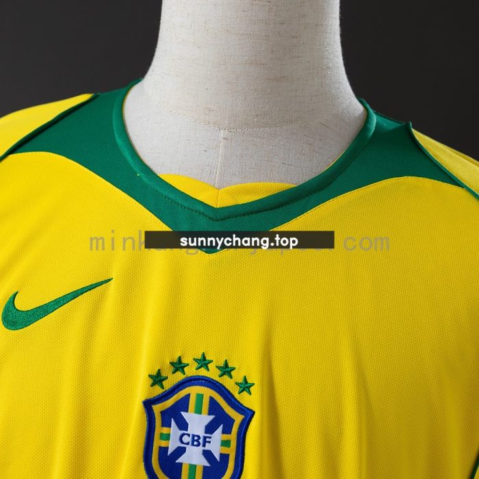 Brazil 2004/06 Home Retro Shirt - 图片 5