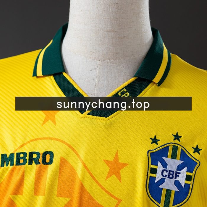 Brazil 1993-1994 Home Retro Shirt - 图片 6