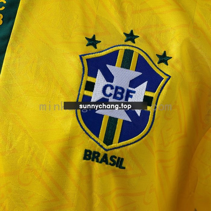 Brazil 1991-1993 Home Retro Shirt - 图片 4
