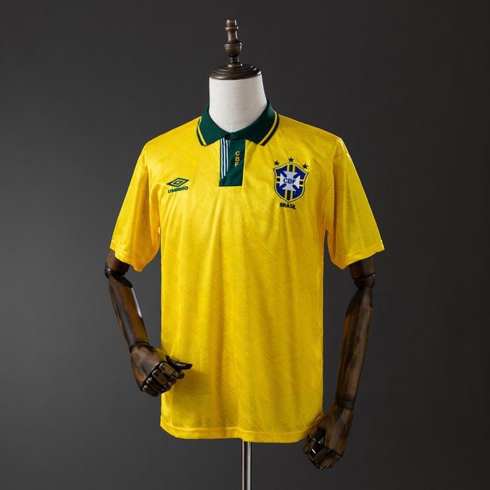 Brazil 1991-1993 Home Retro Shirt - 图片 7
