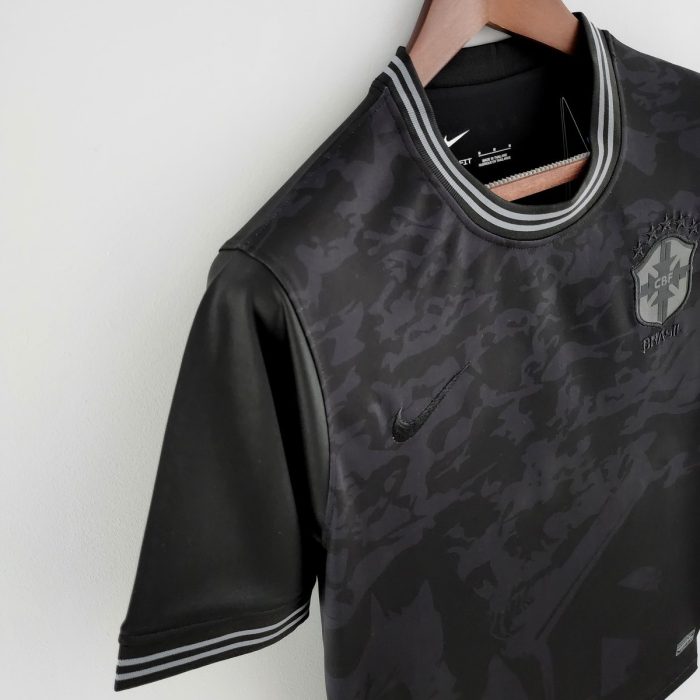 2022 Brazil All Black Jersey - 图片 6