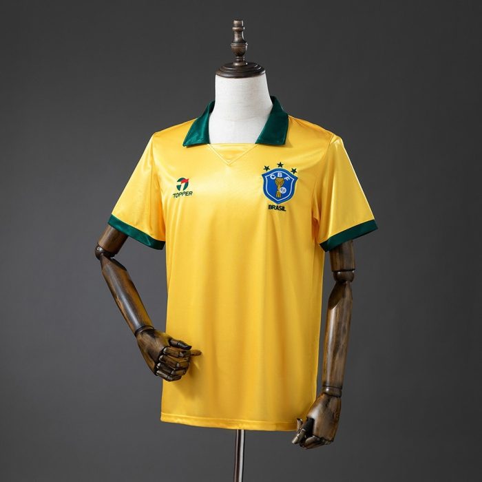 1988 Brazil Home Retro Jersey - 图片 7