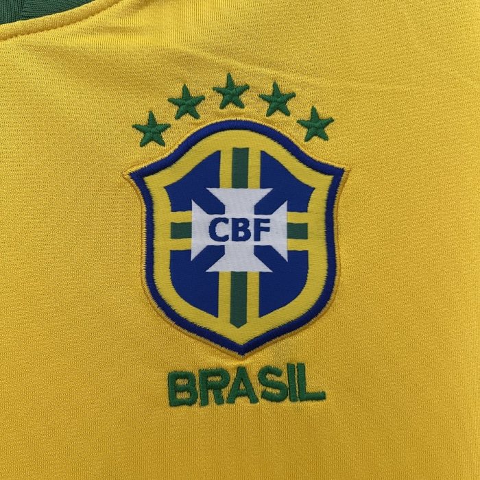 Brazil 2010 Home Retro Shirt - 图片 2