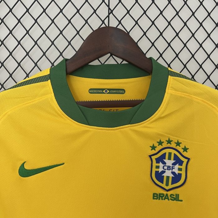 Brazil 2010 Home Retro Shirt - 图片 3