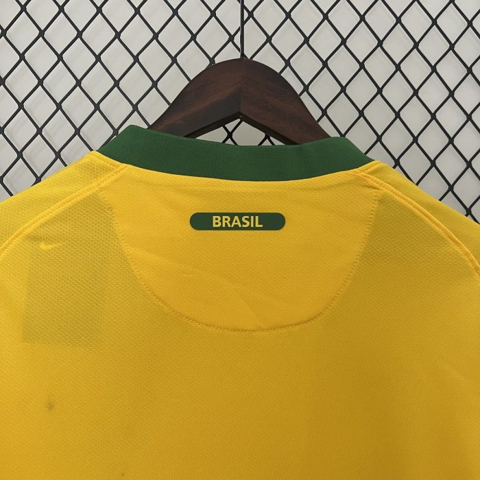Brazil 2010 Home Retro Shirt - 图片 5