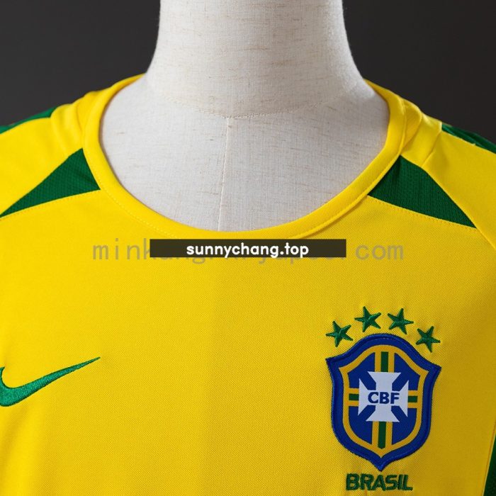 2002 Brazil Home Retro Shirt - 图片 5